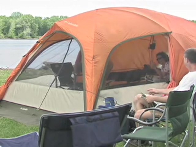 Columbia&reg; Conrad Ridge 15x10' Tent Persimmon / Gator / Fossil - image 3 from the video